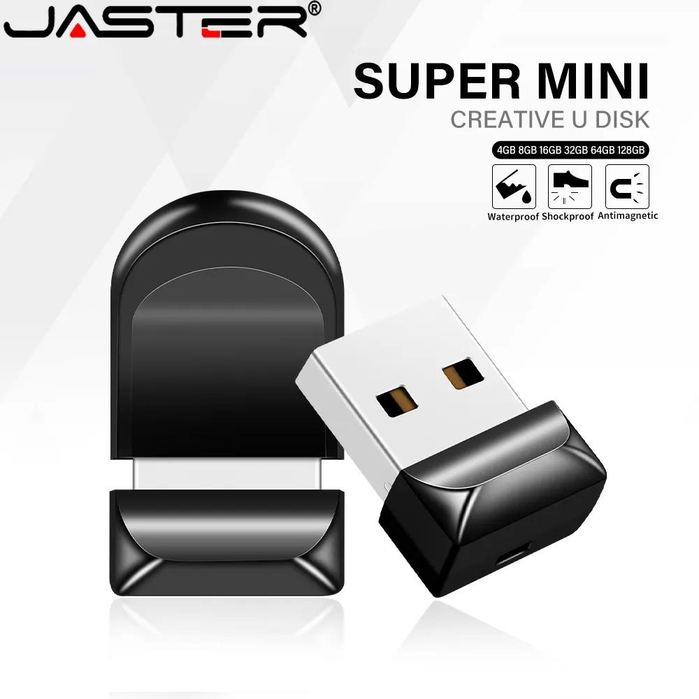 JASTER USB 2.0 플래시 드라이브, 128GB 플라스틱 비즈니스 슈퍼 초소형 펜 드라이브, 64GB 메모리 스틱, 32GB 패션 레드 U 디스크, 키 체인 포함
